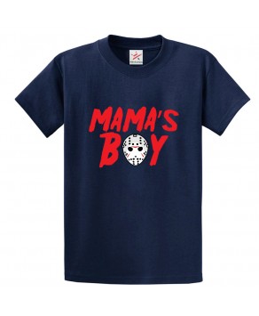 Mama's Boy Jason Voorhees Classic Unisex Kids and Adults T-Shirt for Friday The 13 Fans